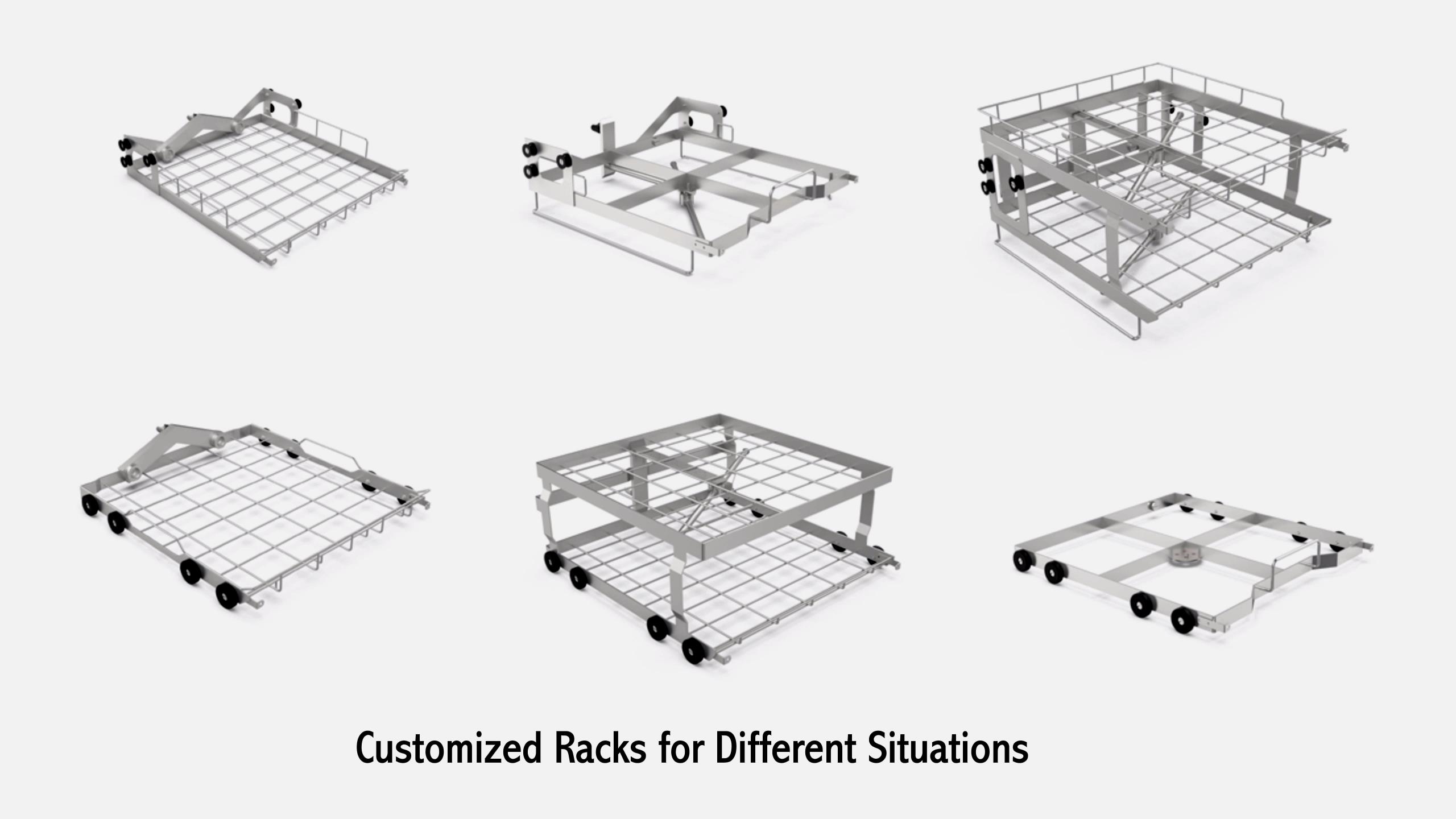 customized racks for glassware washer